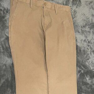 Eddie Bauer Men’s Straight Leg Khaki Pants 34x34 – Classic Fit Casual Chinos